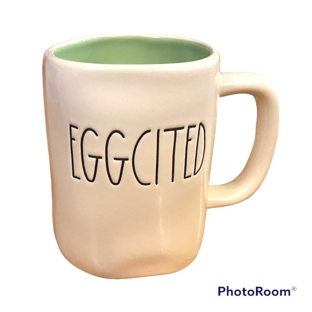 Rae Dunn “Eggcited” Easter mug